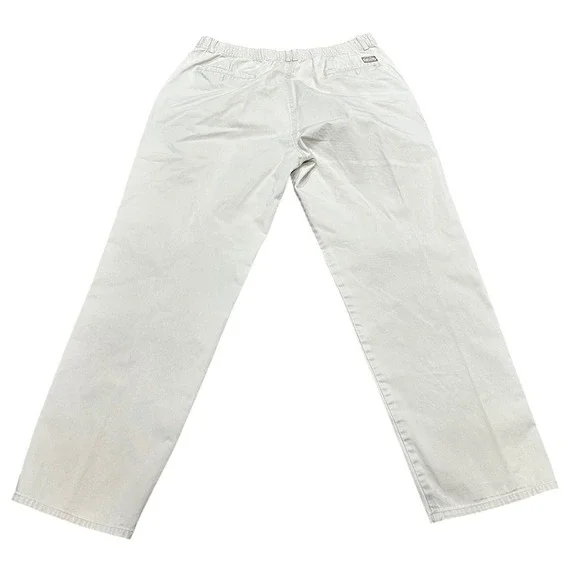 Bugle Boy Mens Pleated Chino Pants 38x32 Khaki Tan Cotton Twill Vintage Basics - Picture 10 of 10